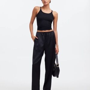 Madewell  Women's Black Satin Pants